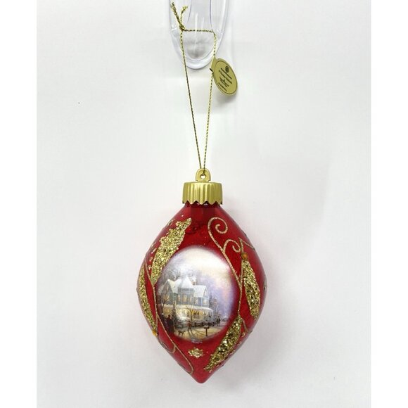 Thomas Kinkade Bradford Exchange Light Up The Season Christmas Ornaments Tested - Picture 9 of 16